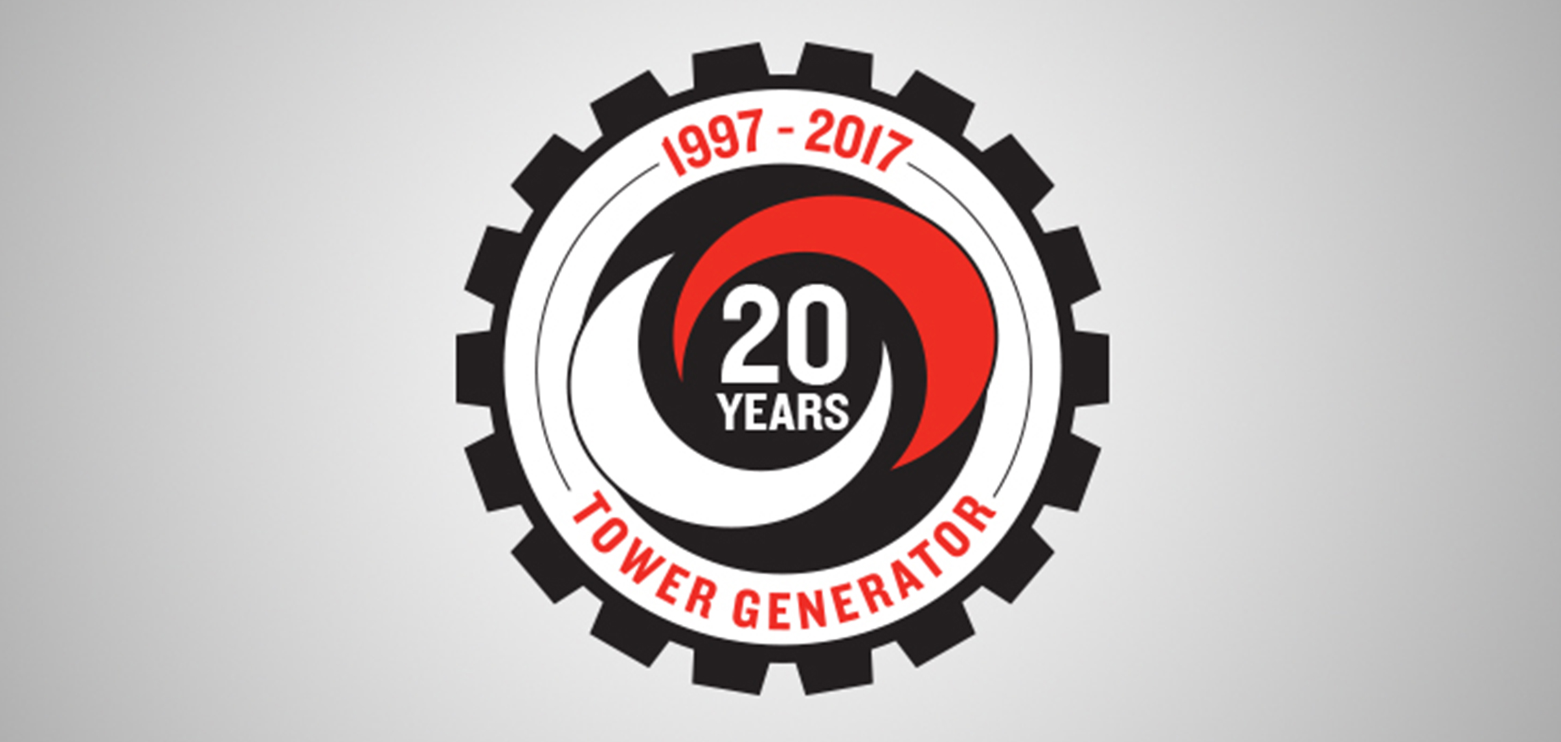 Tower Generator 20 year anniversary logo.