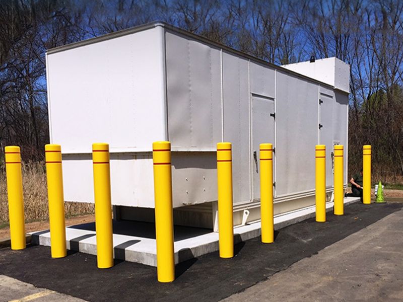 Commercial generator outside